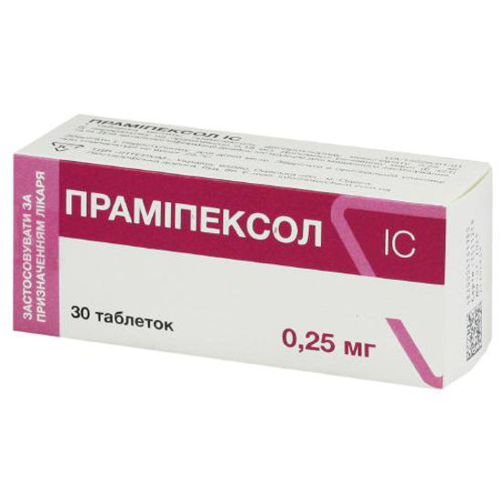 Праміпексол IC таблетки 0.25 мг №30